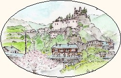 旅の絵本：Aosta-St-Pierreアオスタ、サン・ピエール