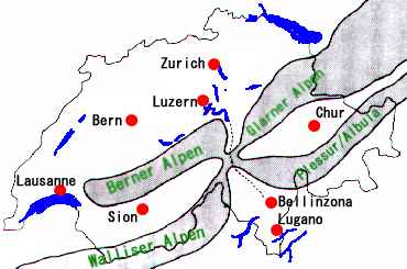 Sankt-Gotthard-Pass & Alpen