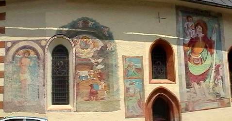 Mauthenマウテンの、Gailtaler Domゲイルタール聖堂に描かれている壁絵