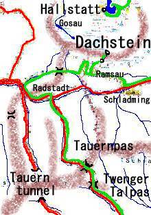 Dachstein/Tauernの地図