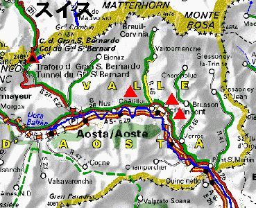 Aosta-map