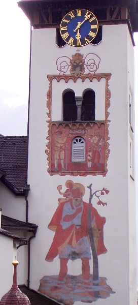 スイス：ビュルグレンの教会鐘楼