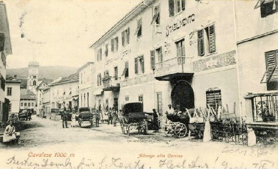 1800-1900年のCavalese市内