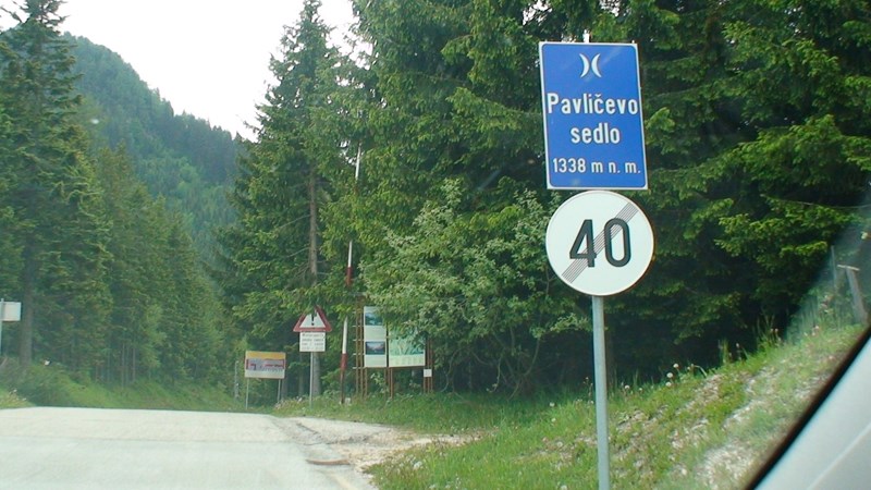Pavlicevo sedloパヴリチェヴォ峠(1339m)