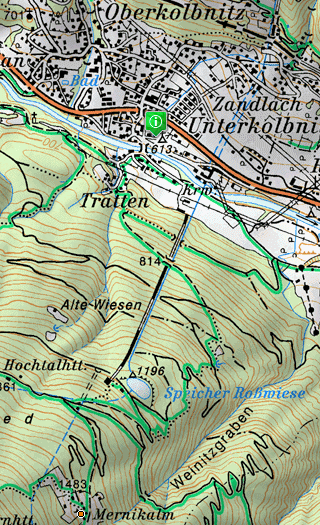 Kreuzeckbahn-map