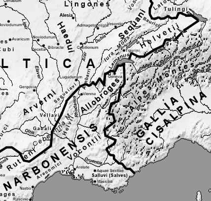 BC58年頃の主要部族・町・川名