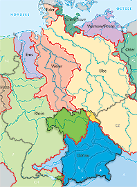 エルベ川流域図